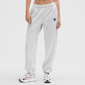 Women's lululemon Heathered Core Ultra Light Grey Dallas Cowboys Scuba Mid-Rise Oversized Jogger