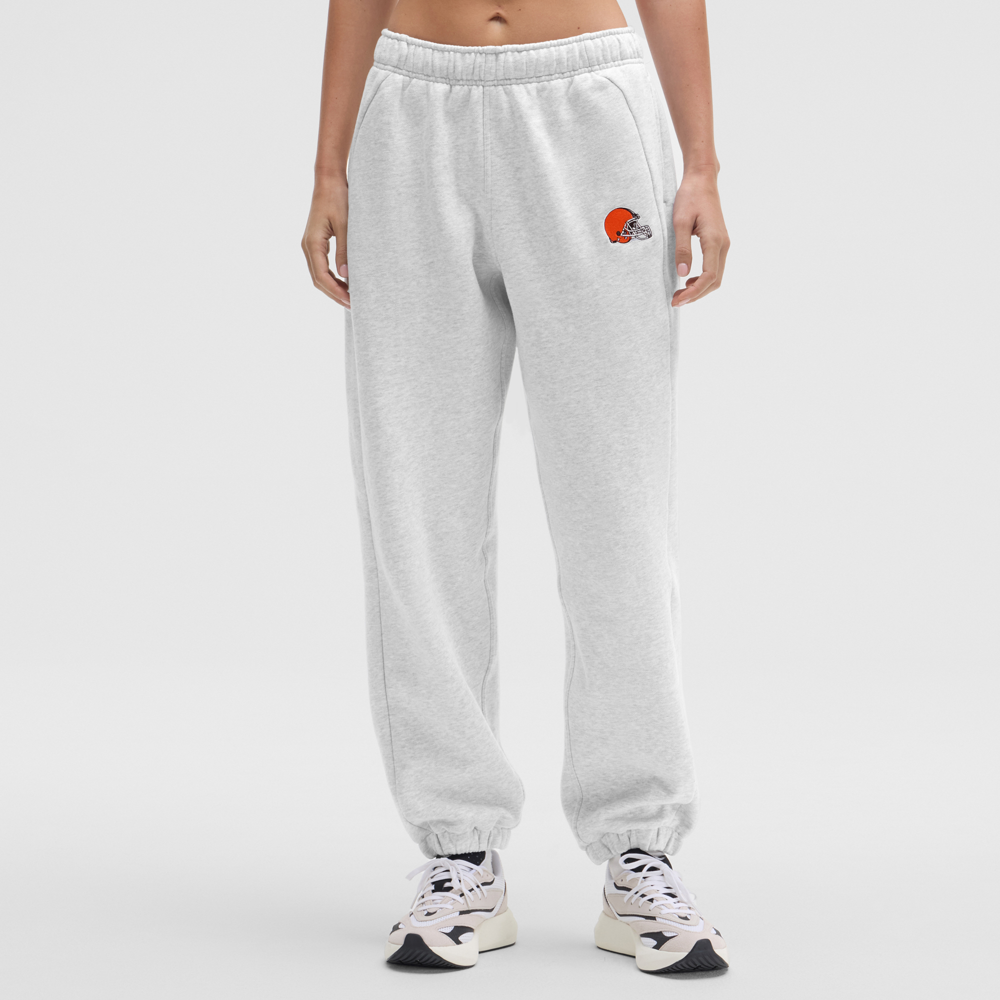 Women's lululemon Heathered Core Ultra Light Grey Cleveland Browns Scuba Mid-Rise Oversized Jogger