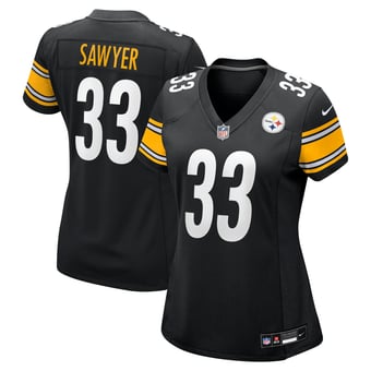 Women's Nike Jack Sawyer  Black Pittsburgh Steelers Team Game Jersey