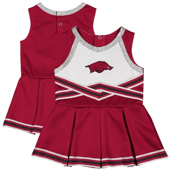 Girls Infant Colosseum Cardinal Arkansas Razorbacks Lollipop Park Cheer Dress