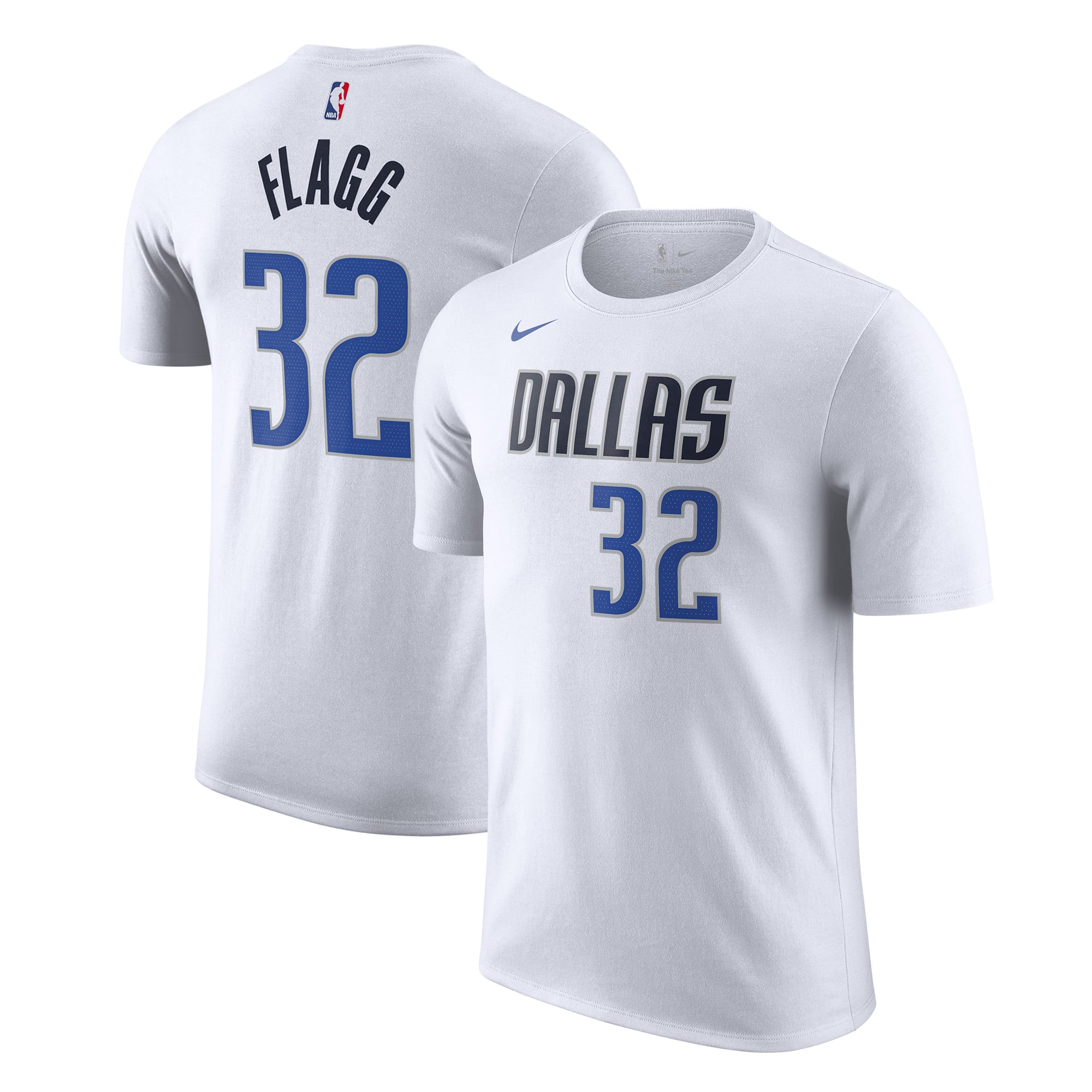 Men's Nike Cooper Flagg White Dallas Mavericks 2025 NBA Draft First Round Pick Association Edition Name & Number T-Shirt