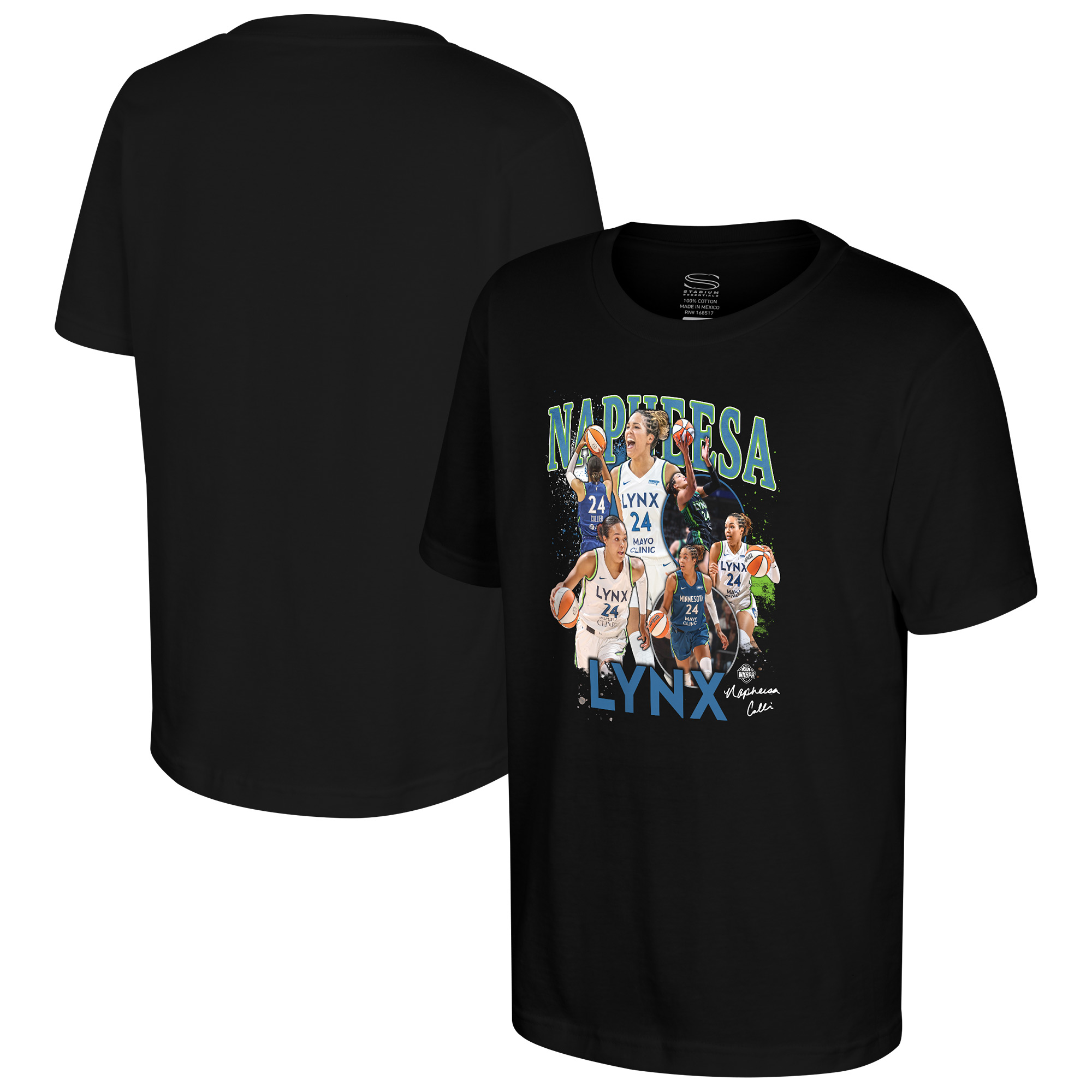 Youth Stadium Essentials Napheesa Collier Black Minnesota Lynx Crossroads T-Shirt Youth Stadium Essentials Napheesa Collier Black Minnesota Lynx Crossroads T-Shirt