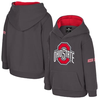 Toddler Colosseum  Charcoal Ohio State Buckeyes Big Logo Fleece Pullover Hoodie
