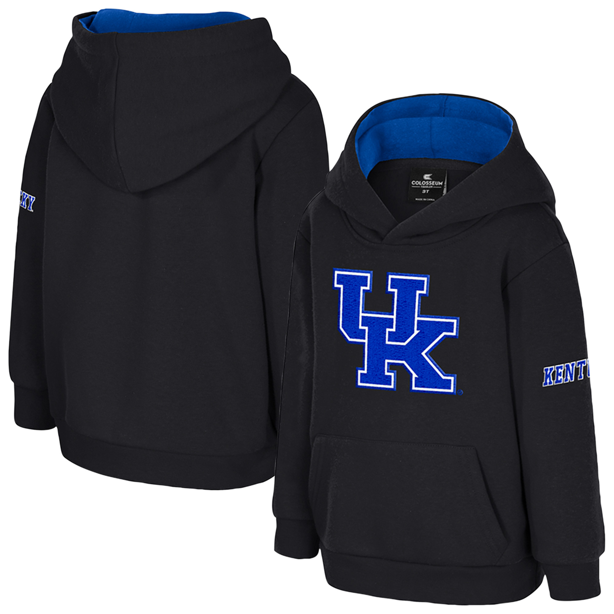 Toddler Colosseum  Black Kentucky Wildcats Big Logo Fleece Pullover Hoodie