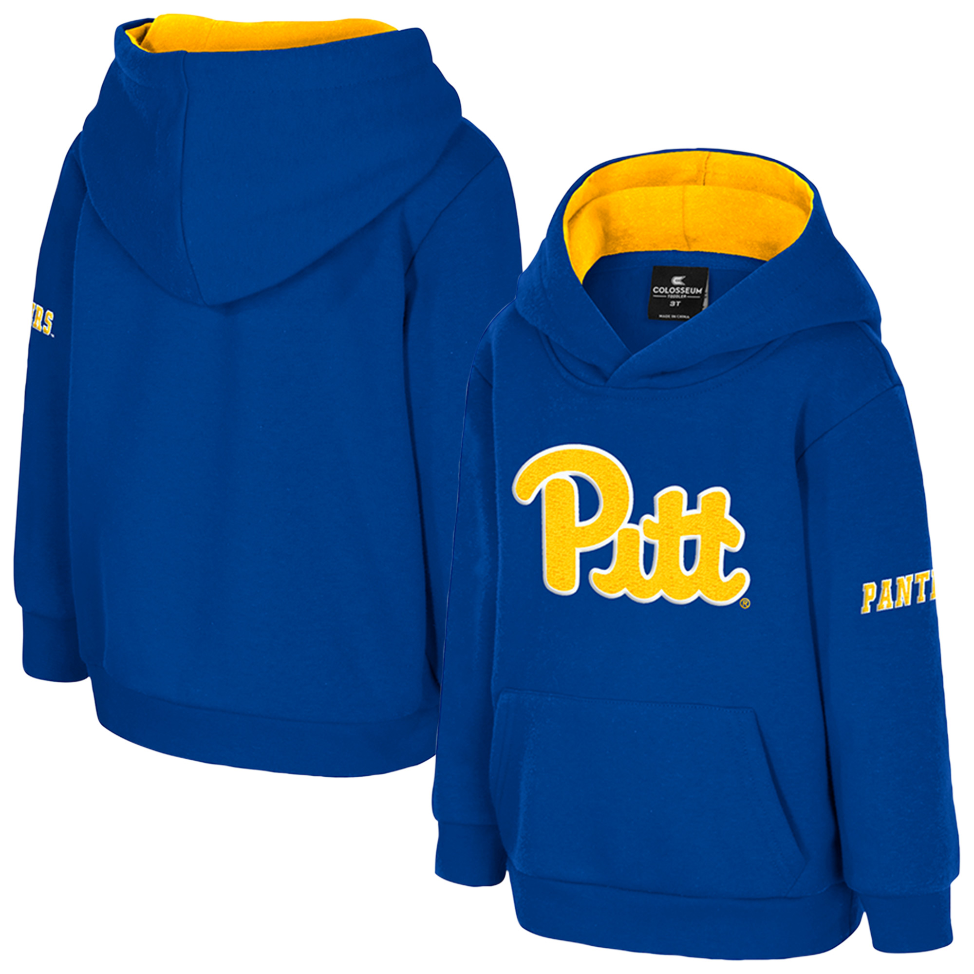 Toddler Colosseum  Royal Pitt Panthers Big Logo Fleece Pullover Hoodie