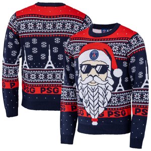 Pull PSG Noël 2025 - Bleu, vue 2