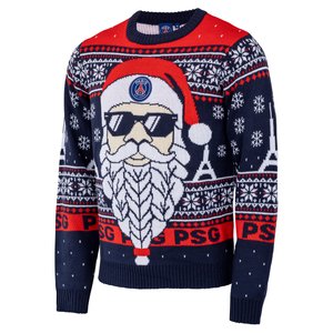 Pull PSG Noël 2025 - Bleu, vue 3
