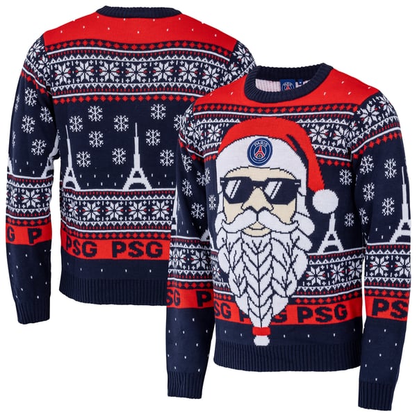 Pull PSG Noël 2025 - Bleu