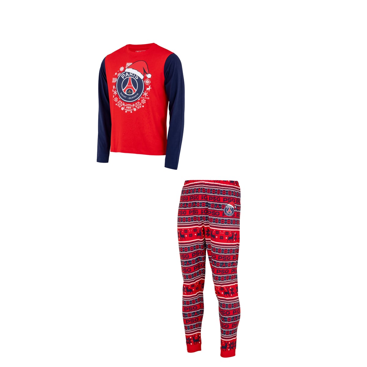 Pyjamas PSG Noël 2025 - Rouge
