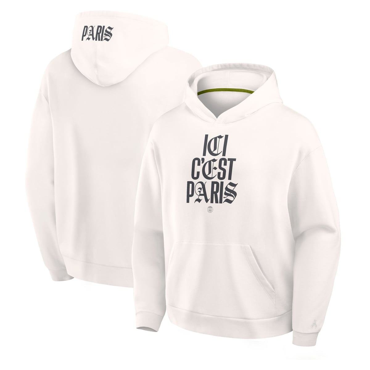 Sweat à capuche Paris Saint-Germain - Blanc antique - Homme