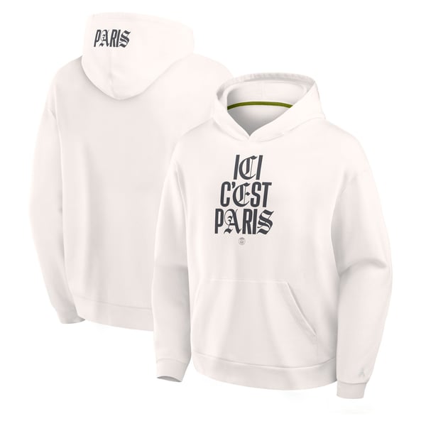 Sweat à capuche Paris Saint-Germain - Blanc antique - Homme