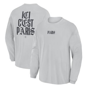 T-shirt manches longues Paris Saint-Germain - Gris glacier - Homme, vue 1