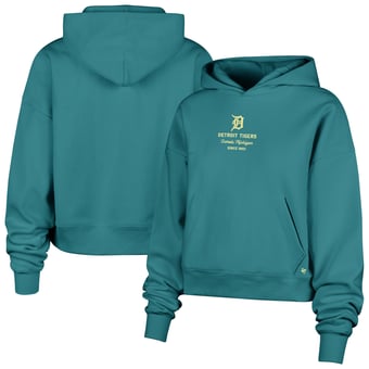 Women's '47  Teal Detroit Tigers Contemporary Basics Anderson Foundation Hoodie