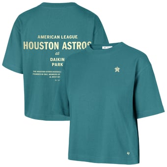 Women's '47  Teal Houston Astros Contemporary Basics Leon City T-Shirt