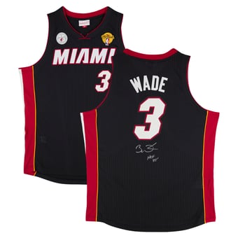 Dwyane Wade Miami Heat Autographed Black Mitchell & Ness 2012-13 Authentic Jersey with "HOF 23" Inscription