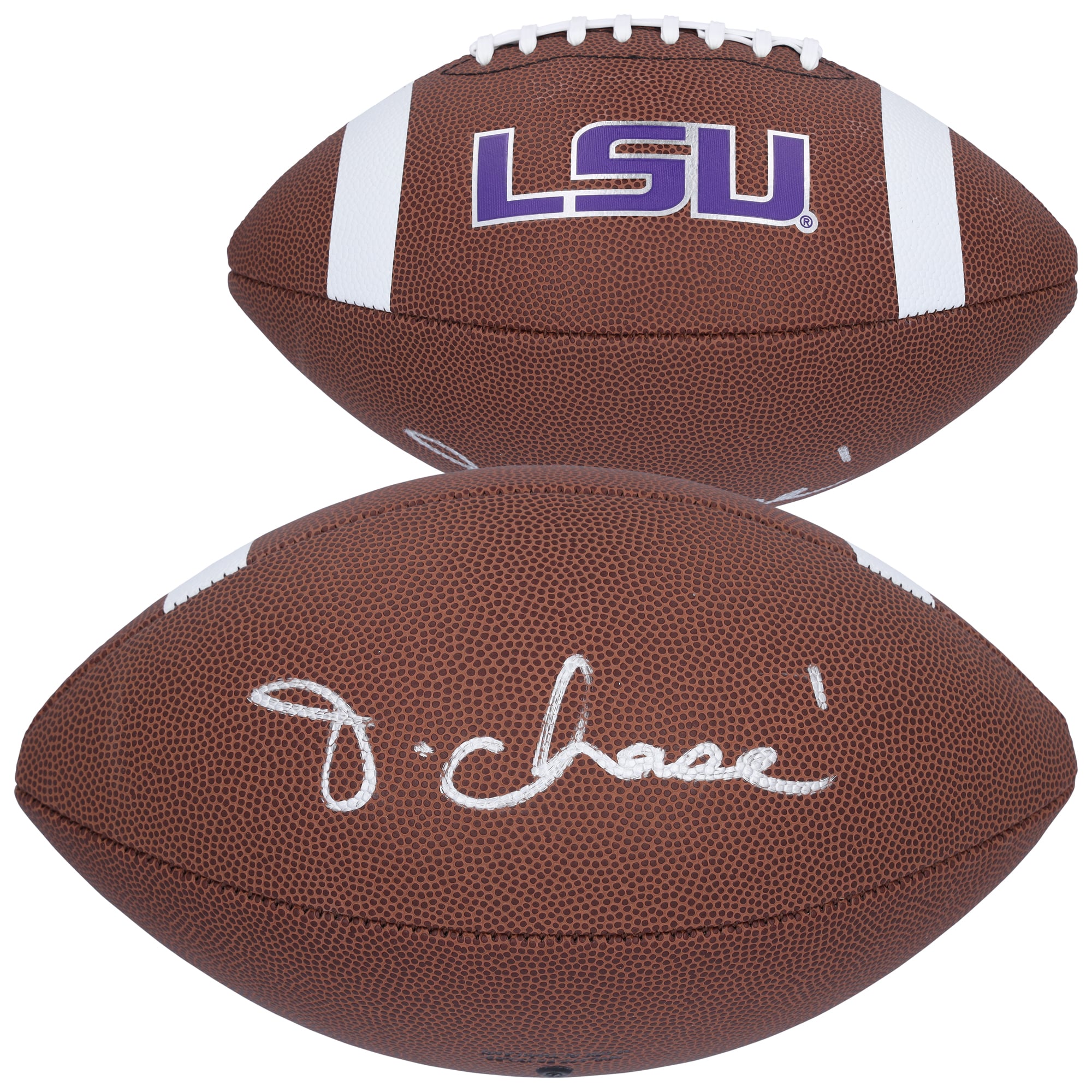 Ja'Marr Chase LSU Tigers Autographed Nike Game Football