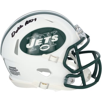Darrelle Revis New York Jets Autographed Riddell 1998-2018 Throwback Speed Mini Helmet