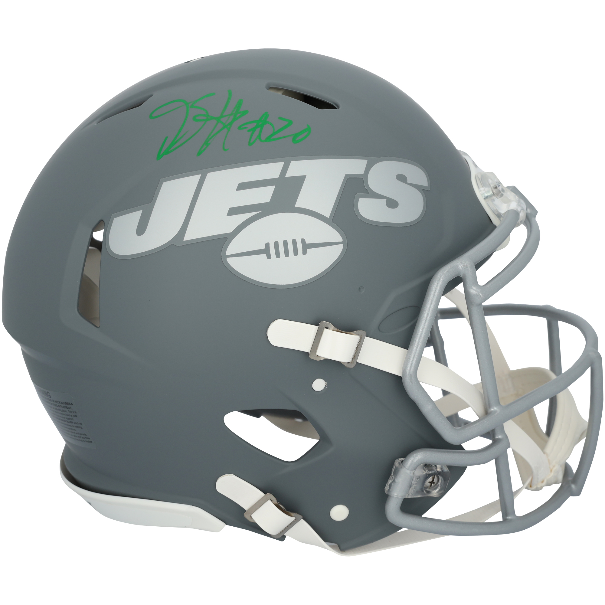 Breece Hall New York Jets Autographed Riddell Slate Speed Authentic Helmet