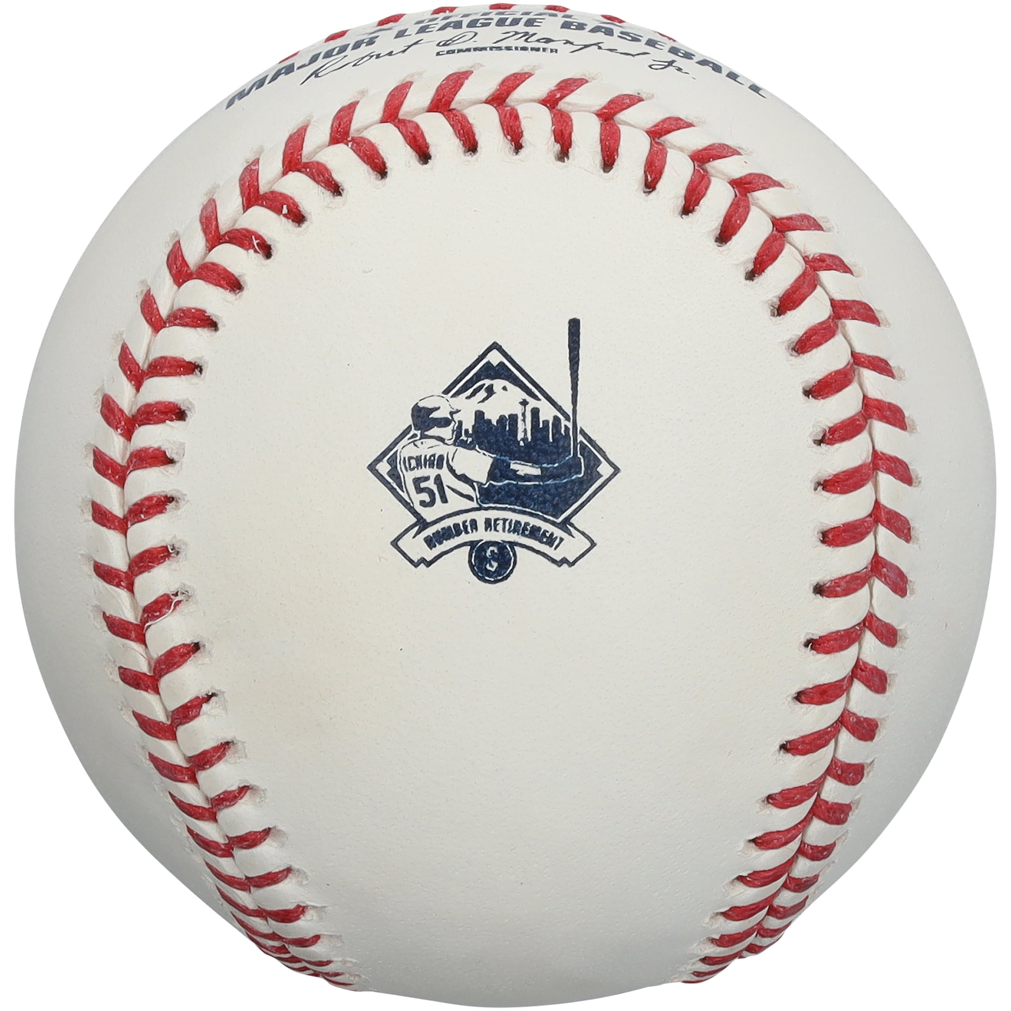 Ichiro Suzuki Seattle Mariners Rawlings Jersey Retirement Logo Baseball with Case