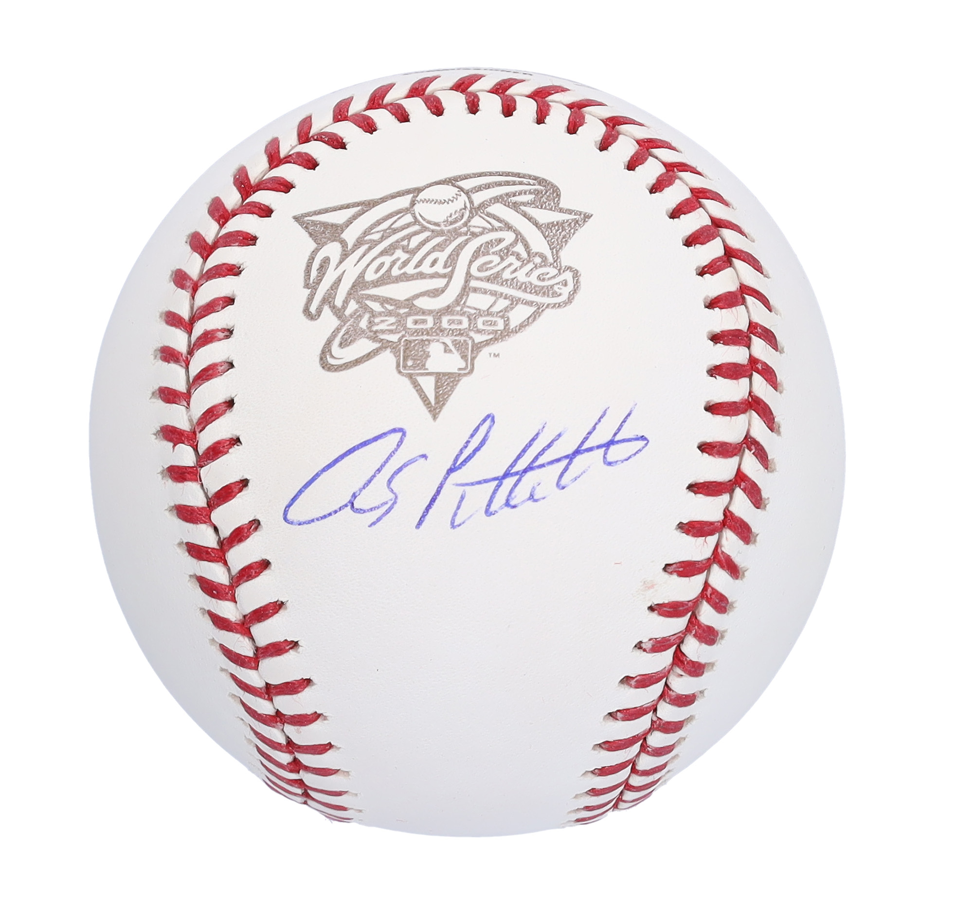 Andy Pettitte New York Yankees Autographed 2000 World Series Logo Baseball