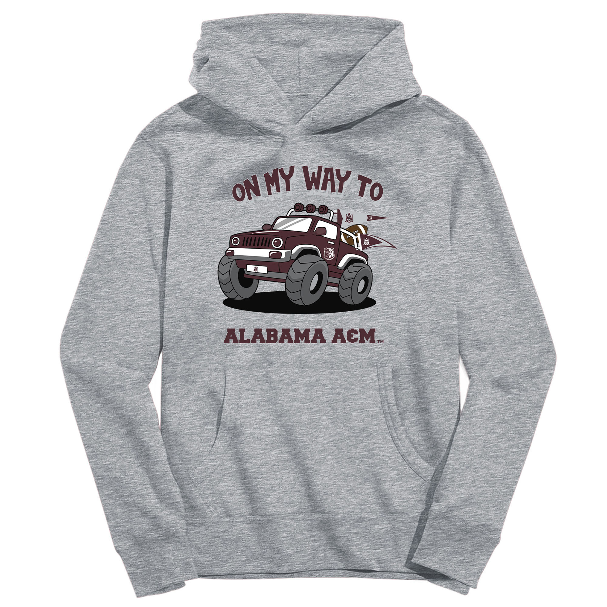 Youth Vive La Fete Gray Alabama A&M Bulldogs On My Way To Pullover Hoodie Youth Vive La Fete Gray Alabama A&M Bulldogs On My Way To Pullover Hoodie