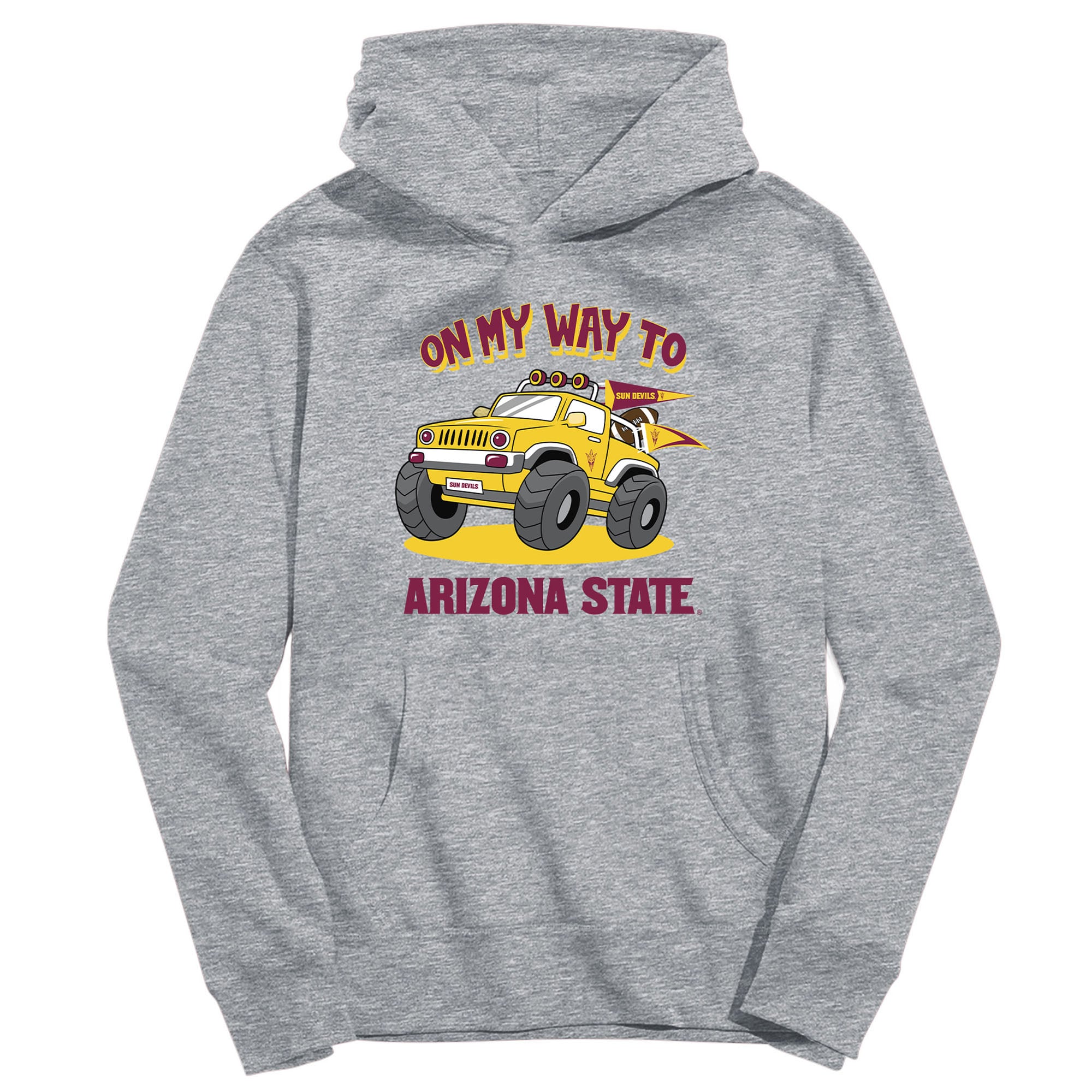 Youth Vive La Fete Gray Arizona State Sun Devils On My Way To Pullover Hoodie