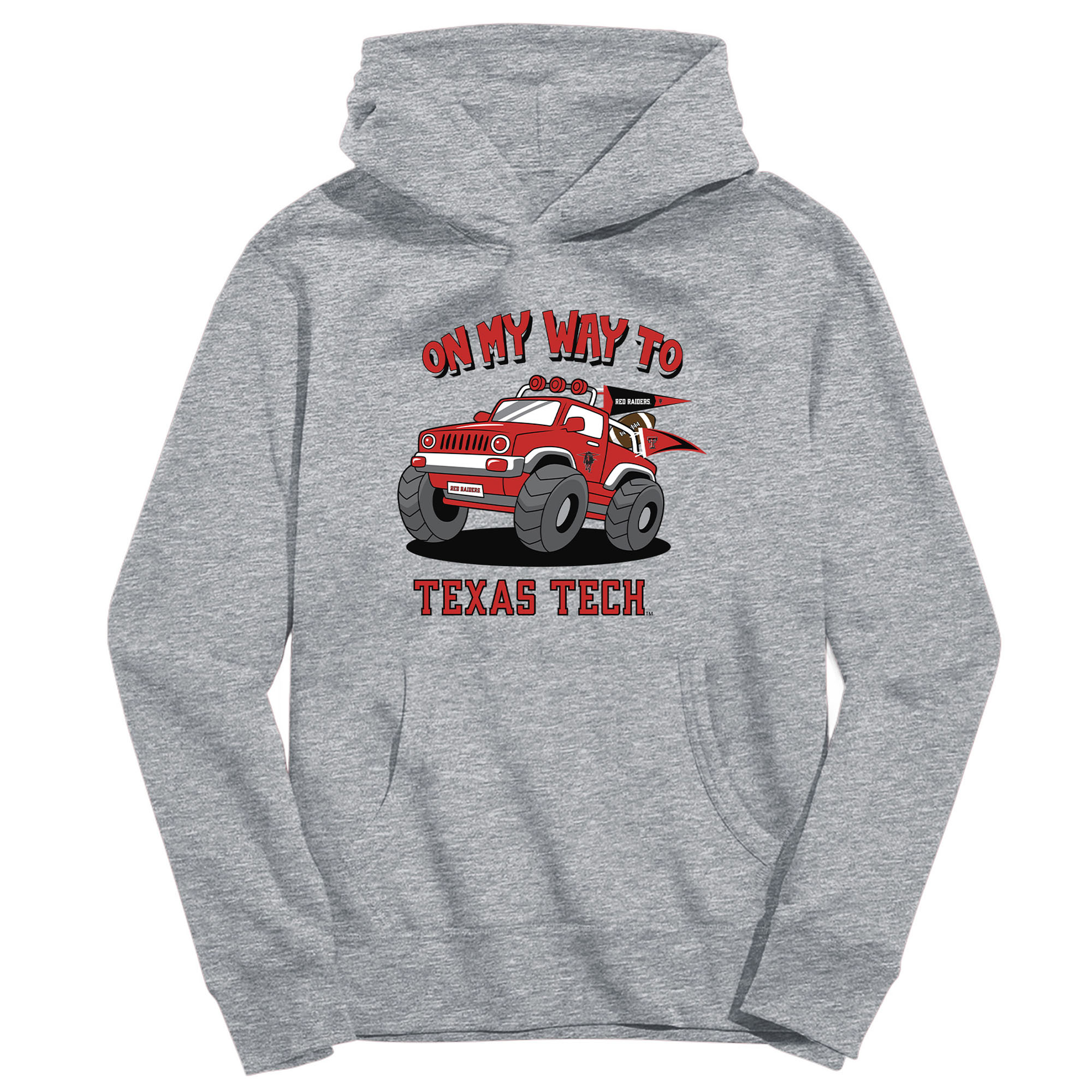 Youth Vive La Fete Gray Texas Tech Red Raiders On My Way To Pullover Hoodie Youth Vive La Fete Gray Texas Tech Red Raiders On My Way To Pullover Hoodie