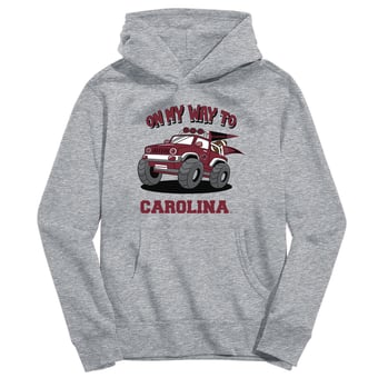 Youth Vive La Fete Gray South Carolina Gamecocks On My Way To Pullover Hoodie