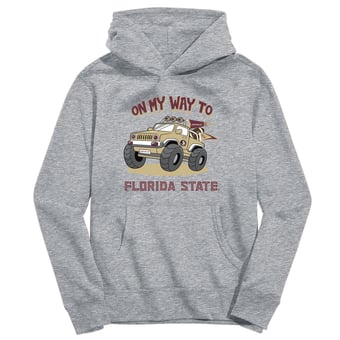 Toddler Vive La Fete Gray Florida State Seminoles On My Way To Pullover Hoodie