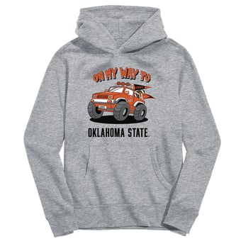 Toddler Vive La Fete Gray Oklahoma State Cowboys On My Way To Pullover Hoodie