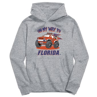 Toddler Vive La Fete Gray Florida Gators On My Way To Pullover Hoodie