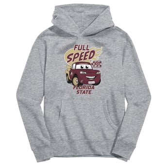 Youth Vive La Fete Gray Florida State Seminoles Full Speed Pullover Hoodie