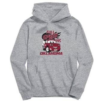Youth Vive La Fete Gray Oklahoma Sooners Full Speed Pullover Hoodie