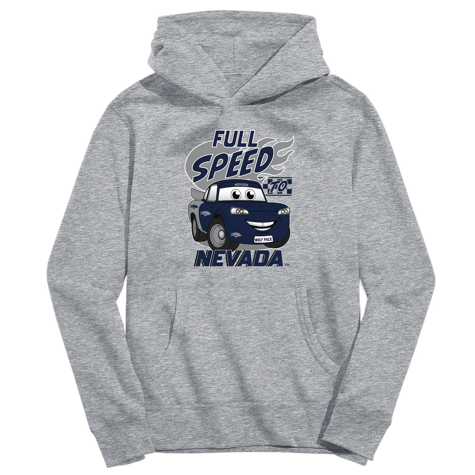Toddler Vive La Fete Gray Nevada Wolf Pack Full Speed Pullover Hoodie Toddler Vive La Fete Gray Nevada Wolf Pack Full Speed Pullover Hoodie