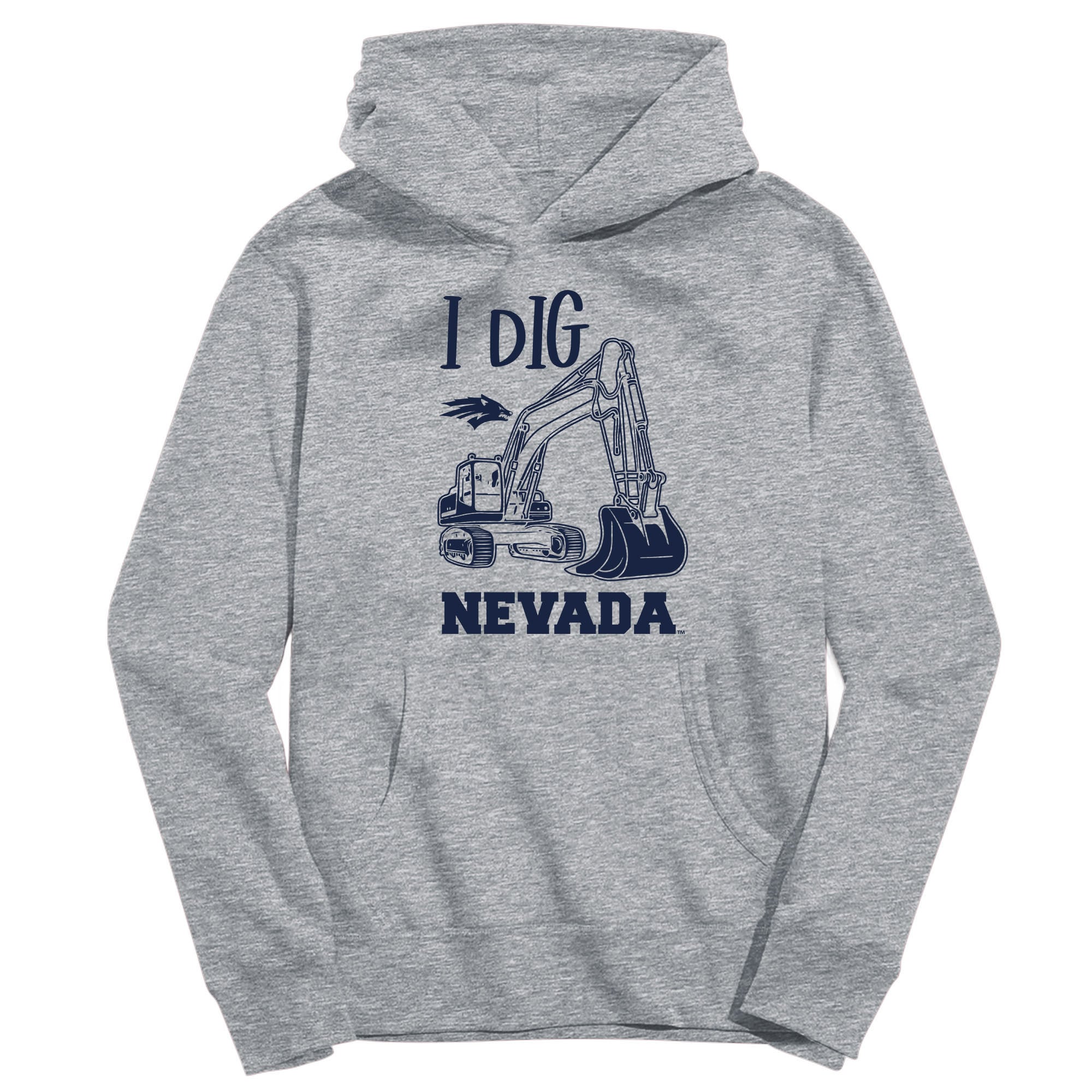 Youth Vive La Fete Gray Nevada Wolf Pack Excavator Pullover Hoodie