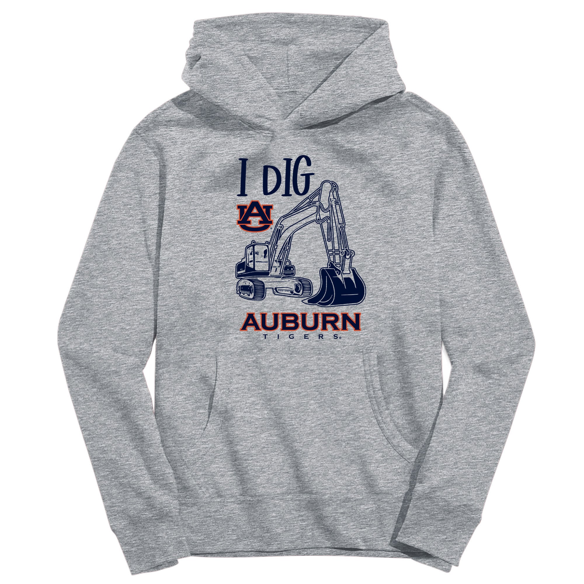 Youth Vive La Fete Gray Auburn Tigers Excavator Pullover Hoodie