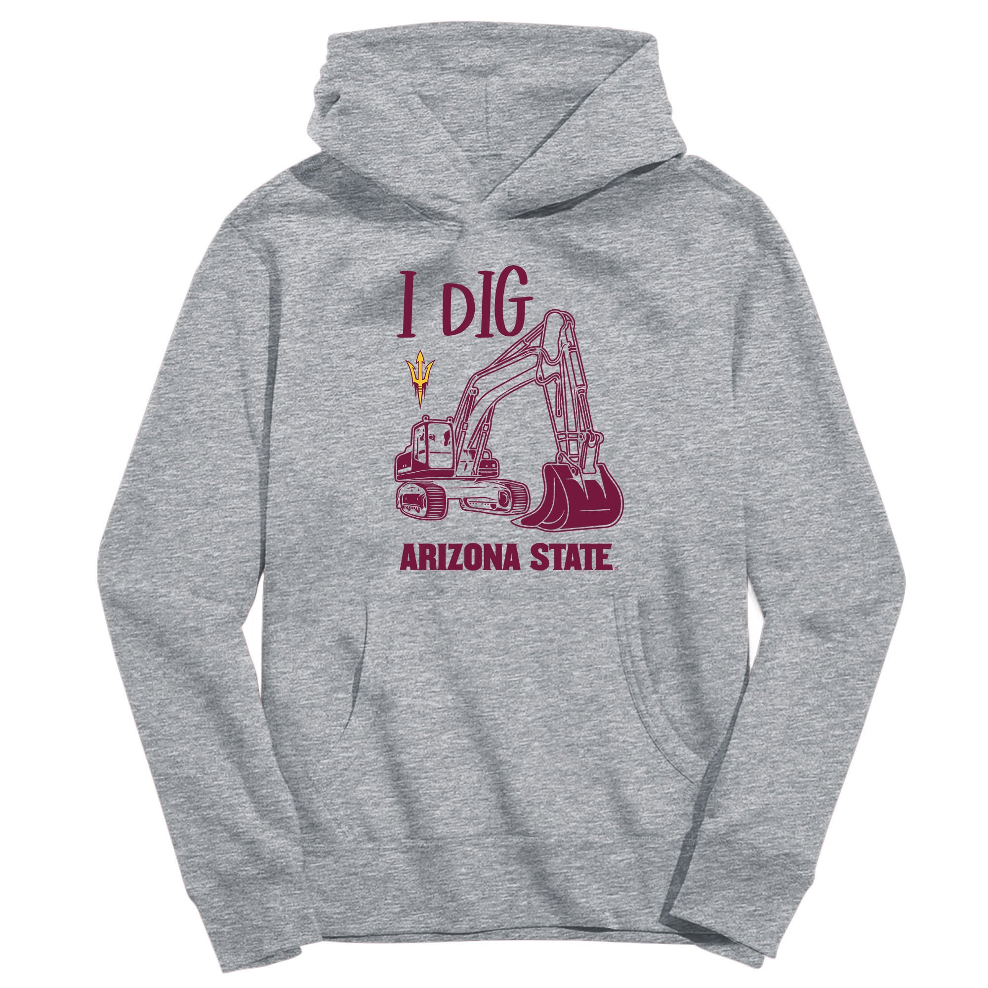 Youth Vive La Fete Gray Arizona State Sun Devils Excavator Pullover Hoodie
