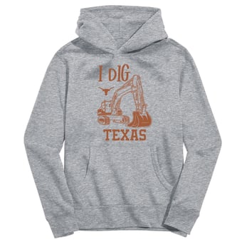 Youth Vive La Fete Gray Texas Longhorns Excavator Pullover Hoodie