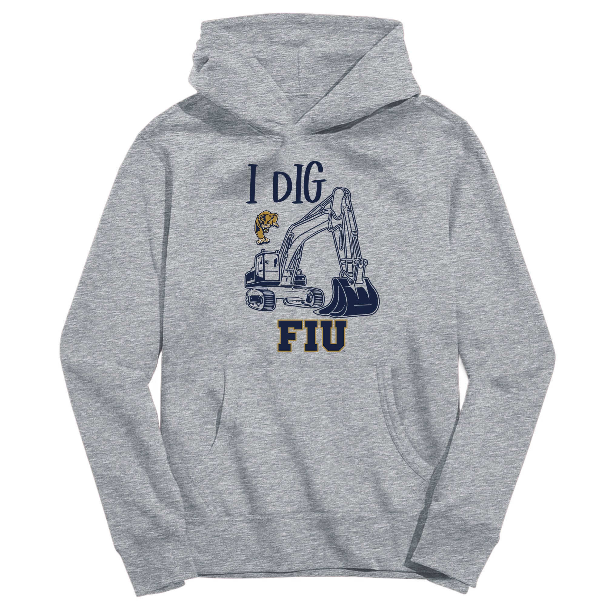 Youth Vive La Fete Gray FIU Panthers Excavator Pullover Hoodie