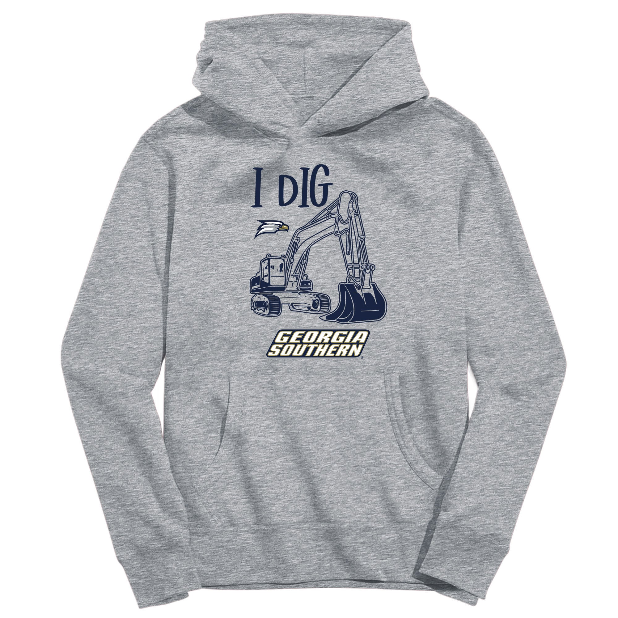 Youth Vive La Fete Gray Georgia Southern Eagles Excavator Pullover Hoodie