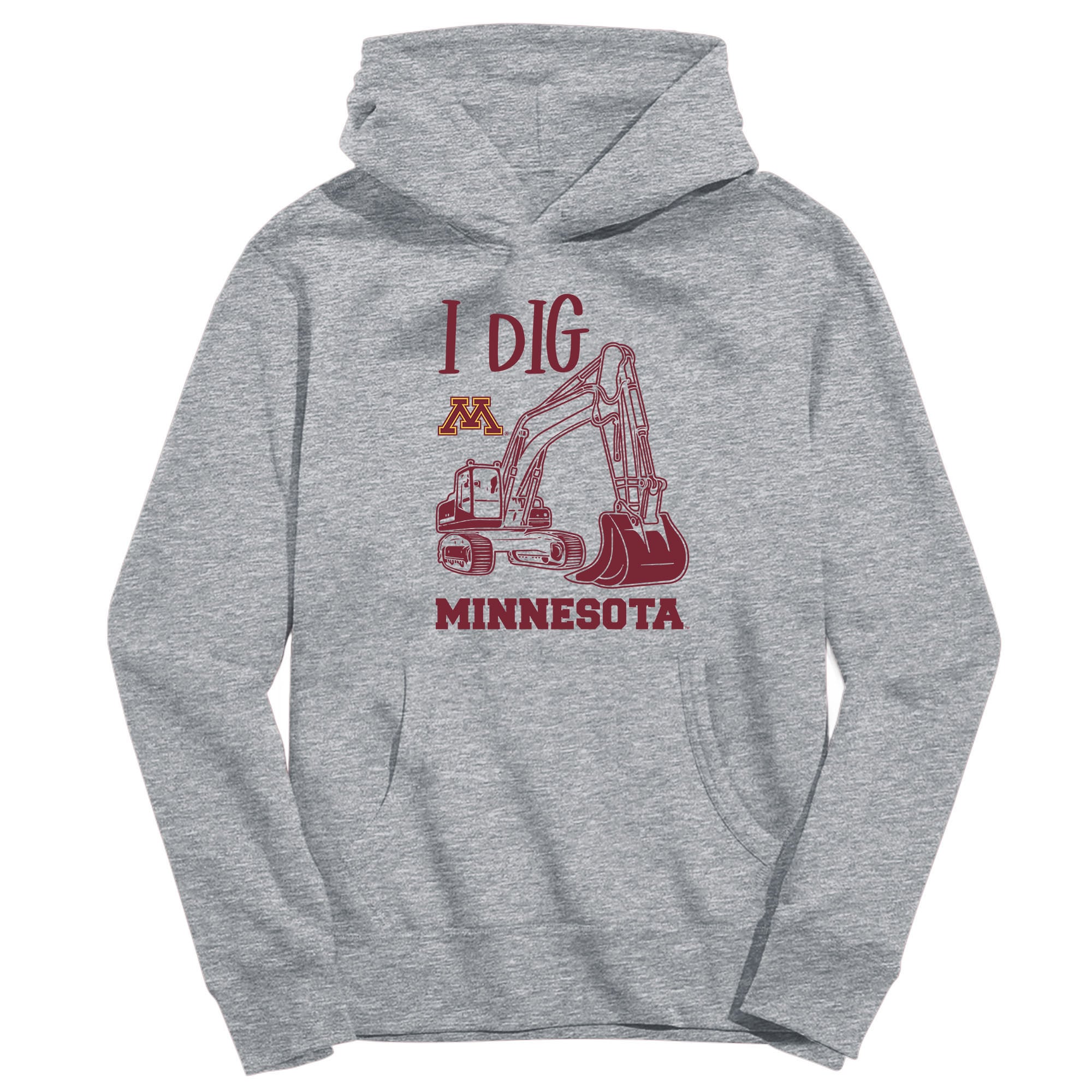 Youth Vive La Fete Gray Minnesota Golden Gophers Excavator Pullover Hoodie