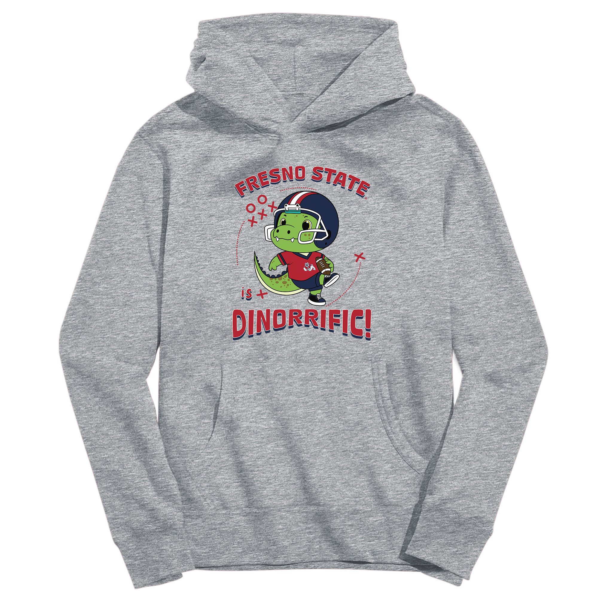 Youth Vive La Fete Gray Fresno State Bulldogs Dino-Rrific Pullover Hoodie Youth Vive La Fete Gray Fresno State Bulldogs Dino-Rrific Pullover Hoodie