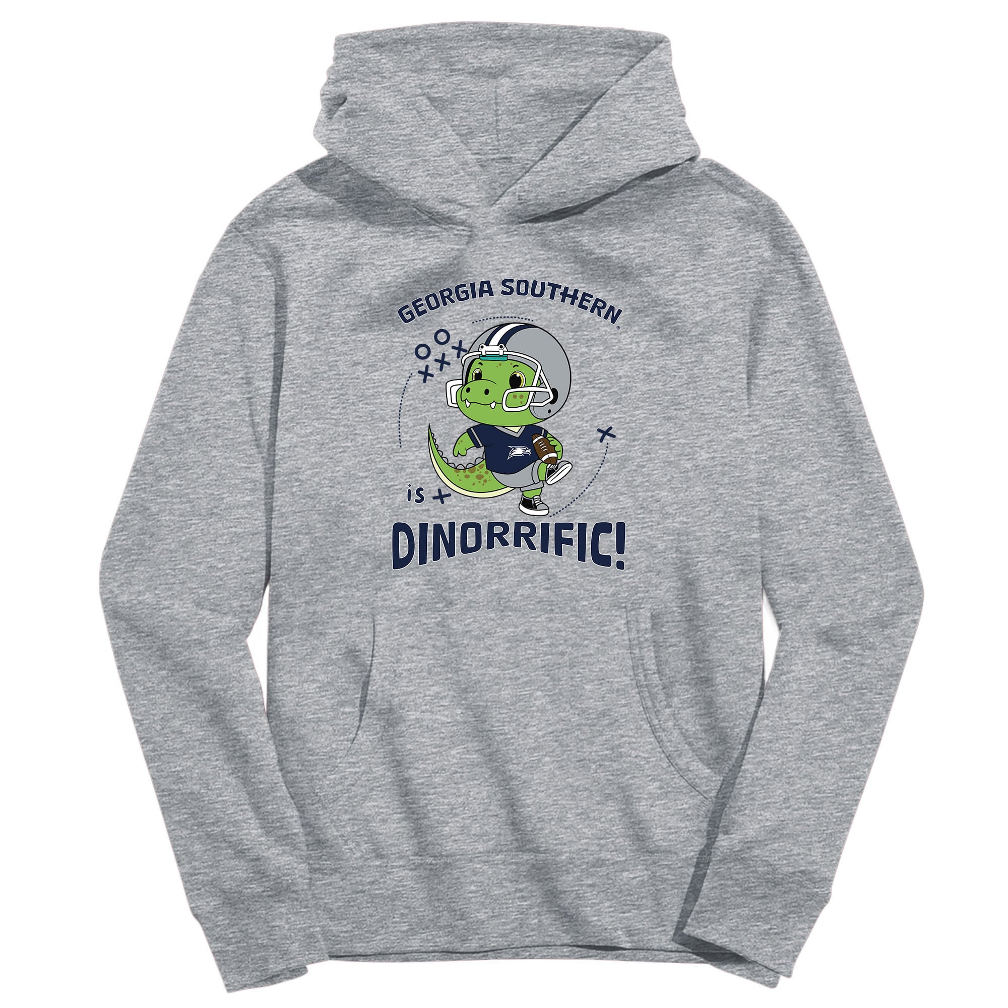 Youth Vive La Fete Gray Georgia Southern Eagles Dino-Rrific Pullover Hoodie