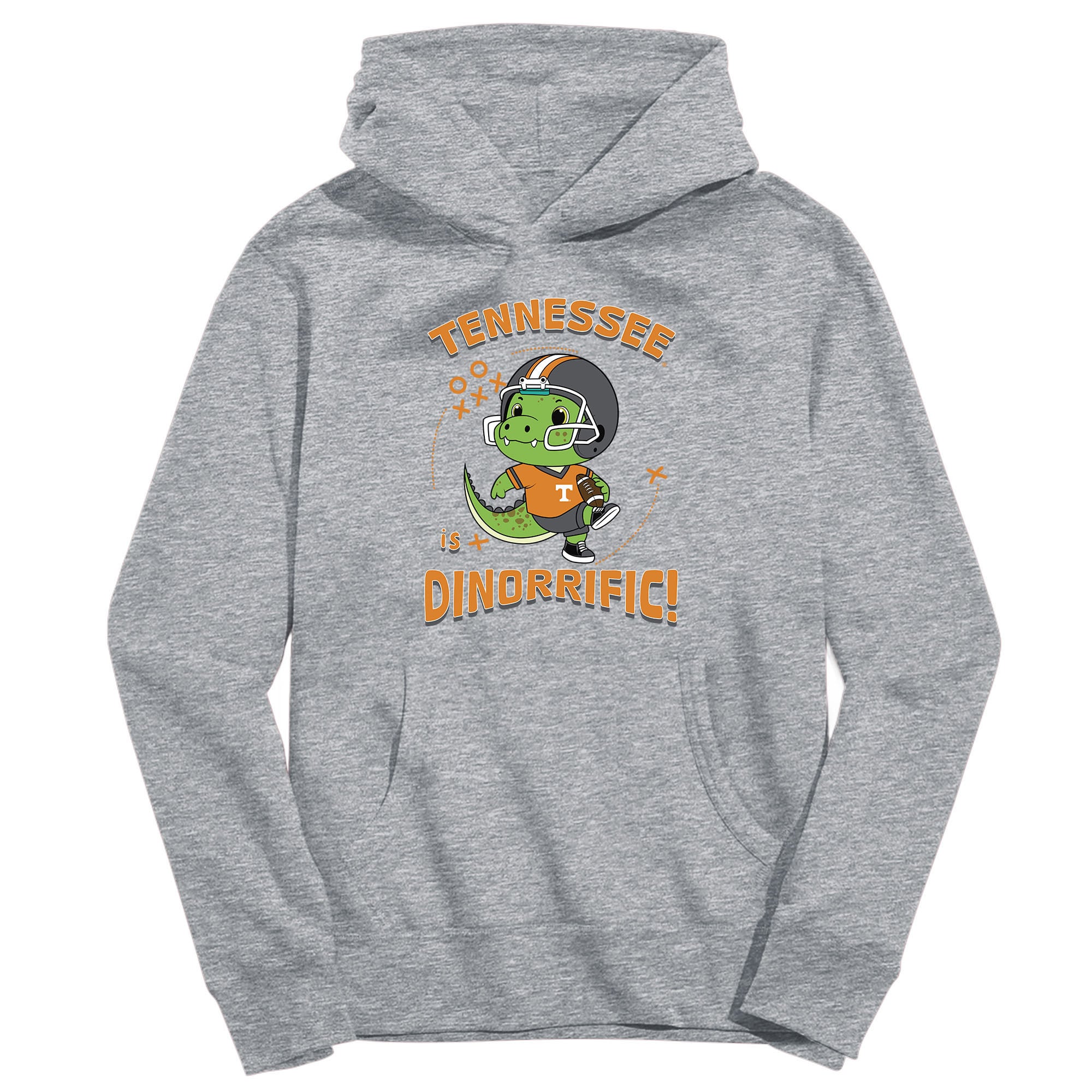 Youth Vive La Fete Gray Tennessee Volunteers Dino-Rrific Pullover Hoodie
