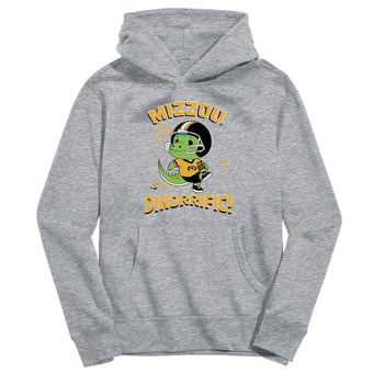 Youth Vive La Fete Gray Missouri Tigers Dino-Rrific Pullover Hoodie