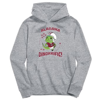 Toddler Vive La Fete Gray Alabama Crimson Tide Dino-Rrific Pullover Hoodie