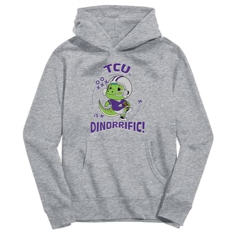 Toddler Vive La Fete Gray TCU Horned Frogs Dino-Rrific Pullover Hoodie
