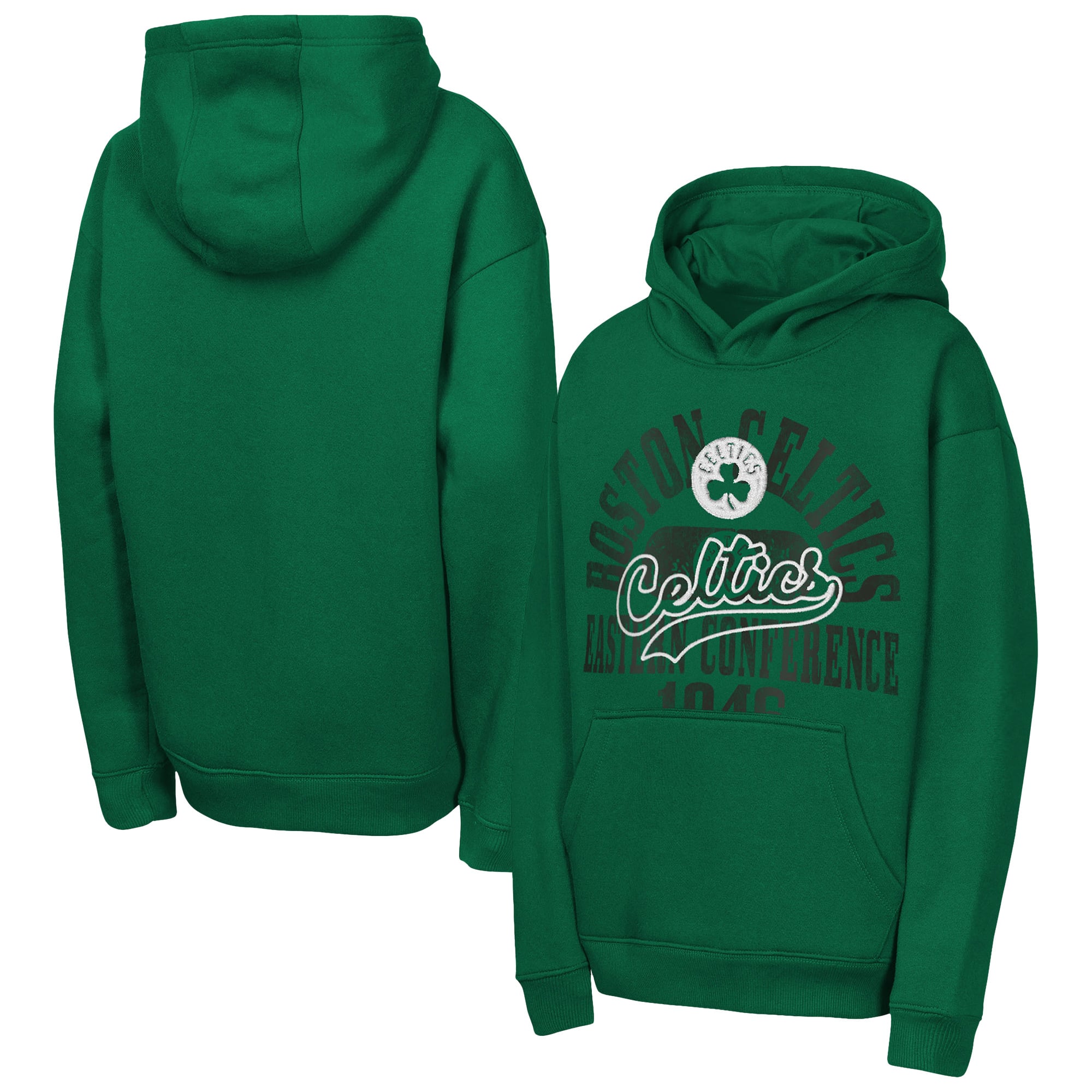 Youth Outerstuff  Kelly Green Boston Celtics Sweep Hoodie