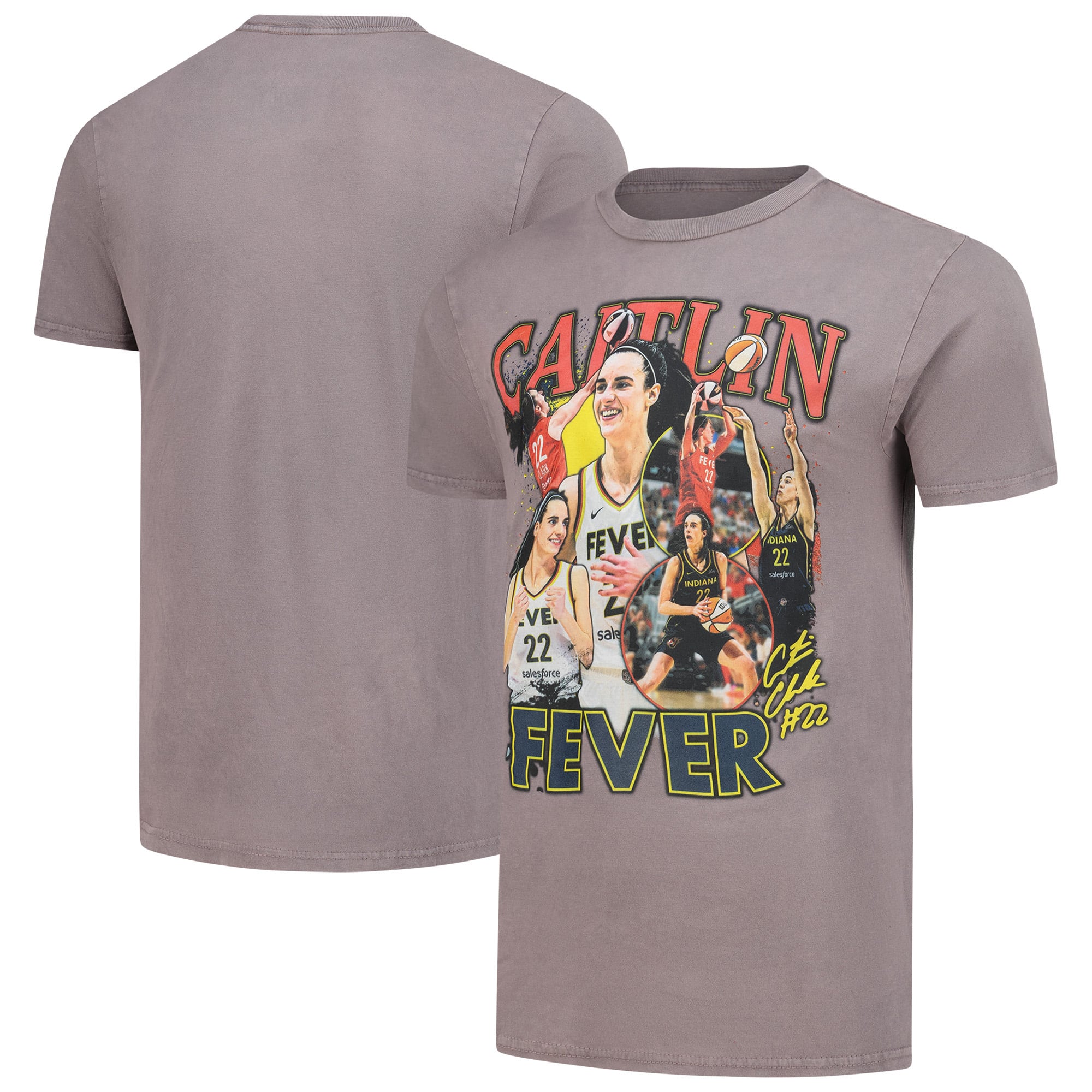 Unisex Stadium Essentials Caitlin Clark Gray Indiana Fever Crossroads T-Shirt