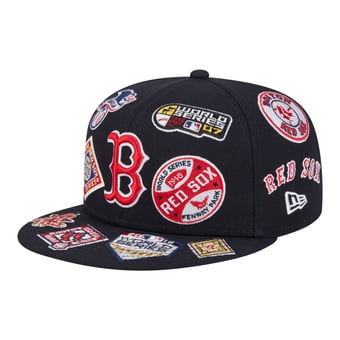 Men's New Era  Navy Boston Red Sox All Over 59FIFTY Fitted Hat